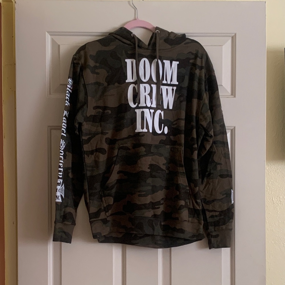 NWOT INDEPENDENT TRADING COMPANY Camouflage Doom Crew Inc. Hoodie
